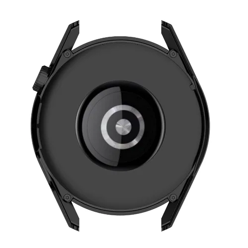 Vista 6 de AISPORTS Paquete de 2 fundas protectoras compatibles con Huawei Watch GT 3 de 1.811 in, carcasa rígida de policarbonato HD, película de vidrio negro