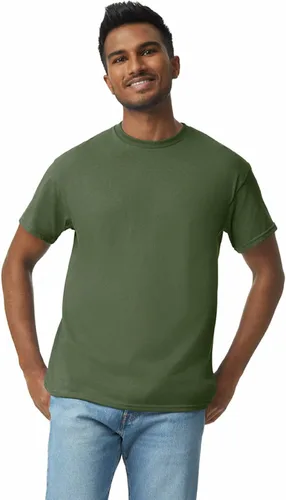 Vista 2 de Gildan Camiseta de algodón pesado para adultos, estilo G5000, paquete múltiple