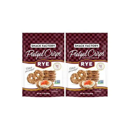 Vista 9 de Snack Factory Pretzel Crisps Galletas de pretzel de brioche, bolsa de 7.2 onzas