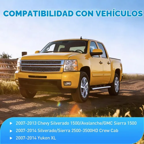 Vista 5 de Nilight Visor de Ventana Compatible con Chevy Silverado 1500/Avalanche 2007 2008 2009 2010 2011 2012 2013 GMC Sierra 1500/Silverado/Sierra