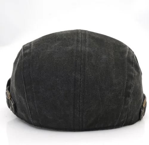 Vista 6 de Gorras planas para hombre, boina de conducción, boina de periódico, sombrero de hiedra de algodón