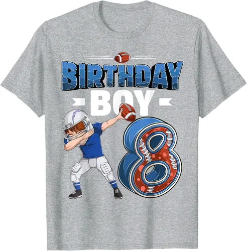 Vista 46 de Dabbing Boy - Camiseta de 8 años de fútbol americano americano, Negro, S