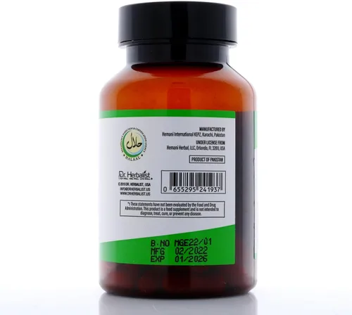 Vista 7 de Dr. HERBALIST Extracto de semilla negra 350mg, Nigella Sativa Kalonji, Halal 60ct