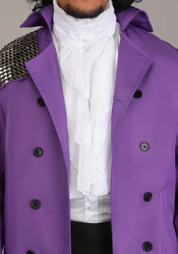 Vista 4 de Disfraz de Leyenda del Rock Morado para Hombre Multicolor