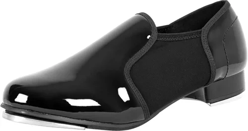 Vista 7 de Linodes Zapatos de baile unisex de piel sintética para mujeres y hombres Negro