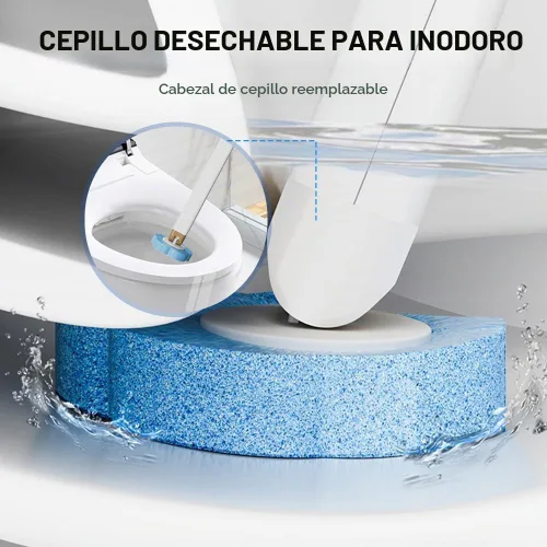Vista 6 de 36 cabezales desechables de cepillo de inodoro, repuestos de varilla de inodoro para limpieza de inodoro y baño, almohadillas de repuesto 36 piezas