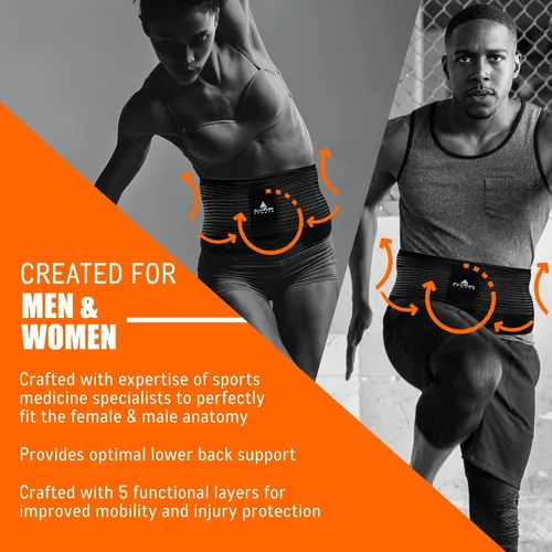 Vista 7 de Cinturón de apoyo lumbar para mujeres y hombres - Tecnología de enfriamiento de alta tecnología Almohadillas lumbares ortopédicas 3D para aliviar