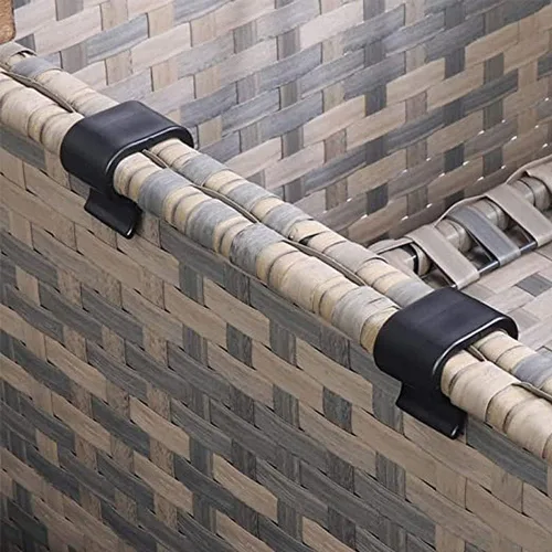 Vista 5 de lasenersm 5 clips de mimbre para muebles al aire libre, sofá, sillas de ratán, conector de sujeción, abrazadera de sujeción para patio al aire
