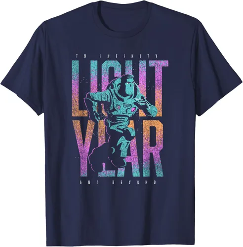 Vista 45 de Disney Pixar Lightyear Buzz Lightyear To Infinity And Beyond Camiseta, Negro