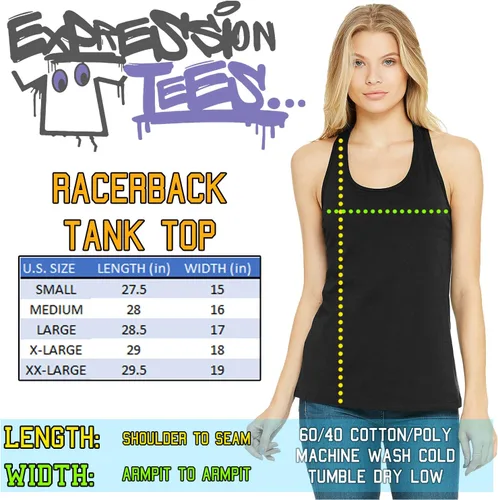 Vista 7 de Expression Tees Have A Willie Nice Day Racerback Tank Top para mujer