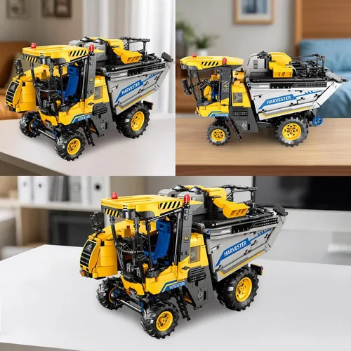 Vista 4 de Reobrix Uva Cosechadora RC Tractor Building Set Ciudad Construcción