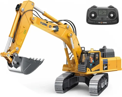 Vista 8 de 1:50 Camión volquete de RC, vehículo de construcción de metal