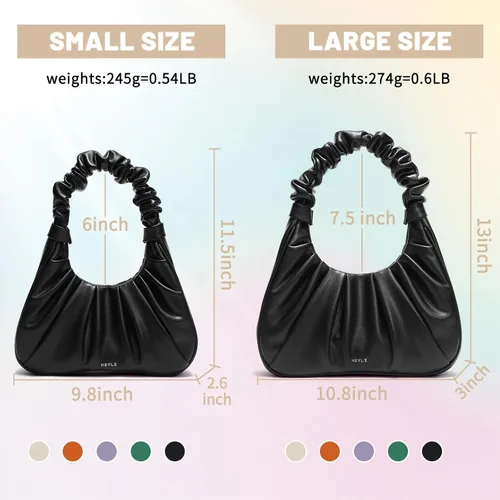 Vista 3 de Keyli Mini monederos con diseño de nube, lindo bolso de hombro para mujer, bolso de mano con cierre magnético