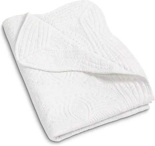 Vista 9 de MONOBLANKS Manta de Edredón de Bebé Personalizada Monograma Ligera con Relieve Escalonado para Todas las Estaciones (Gris)