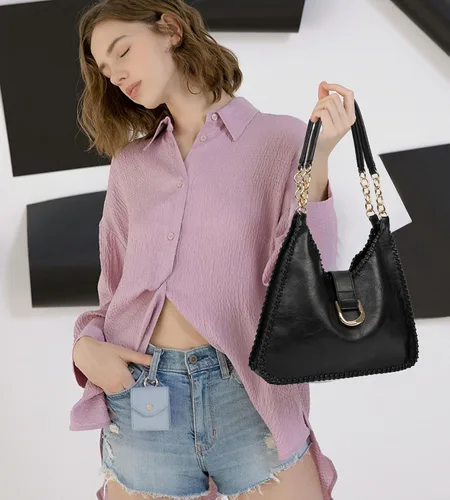 Vista 6 de Sweetovo Bolsas de mano para mujer, juego de bolsos vintage, de cuero vegano, bolsa mediana y bolso cruzado para viajes