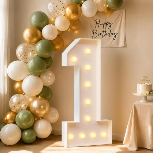 Vista 15 de imprsv Número de marquesina de 4 pies, números de mosaico para globos, marco de globos de mosaico, globo número 0 para decoración de cumpleaños 30