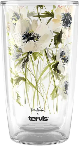 Vista 11 de Tervis Kelly Ventura Floral Vista Collection - Vaso aislado de doble pared hecho en Estados Unidos mantiene las bebidas frías y calientes, 16 onzas