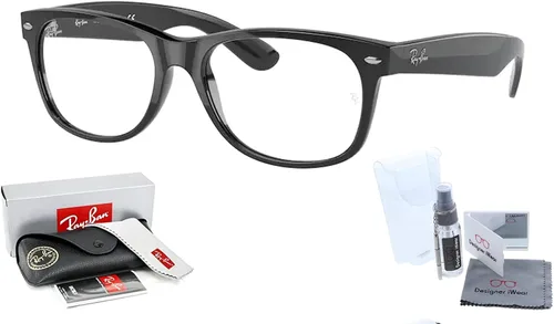 Vista 2 de Ray-Ban RB2132 NEW WAYFARER - Gafas de sol para hombres y mujeres + paquete con kit de cuidado de gafas de cortesía de diseñador iWear