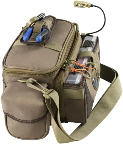Vista 3 de Custom Leathercraft Wild River CLC WT3505 Tackle Tek Mission Lighted Convertible Tackle Bag with Four PT3500 Trays, Small
