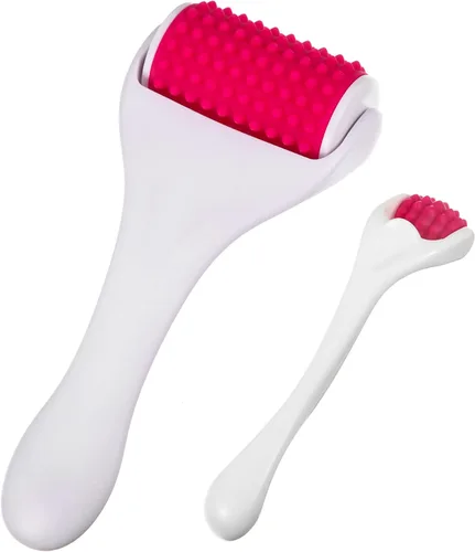 Vista 9 de Tondiamo 2 unidades de rodillo muscular para regalo, para fascia, celulitis, cara, muscular, masaje corporal, herramienta de masaje para aliviar