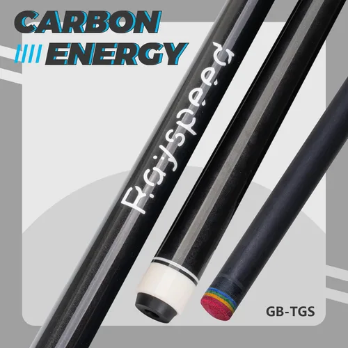 Vista 7 de Taco de piscina de fibra de carbono de 0.492 in de baja desviación con tecnología de carbono completo para adultos, Taco de billar profesional