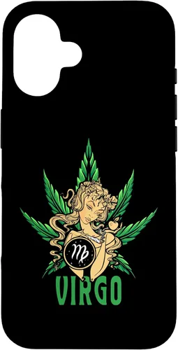 Vista 32 de Zodiac Stoner Vibes: Virgo Cannabis Weed Horoscope Design Case para iPhone 17