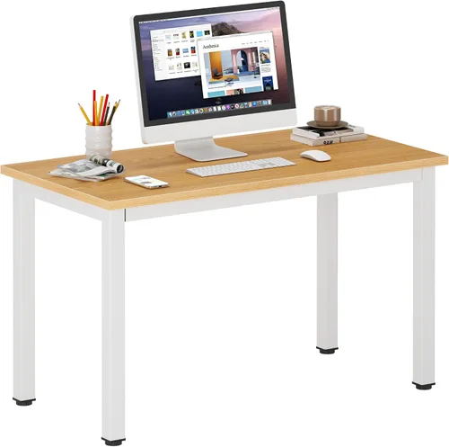 Vista 28 de DlandHome - Escritorio pequeño para computadora de 31.5 pulgadas para oficina en casa, color negro