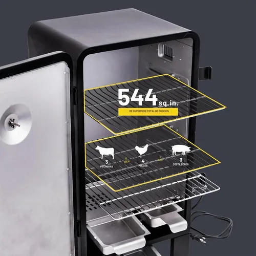 Vista 6 de Charbroil Ahumador eléctrico analógico, negro - 18202077