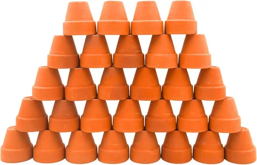 Vista 23 de Mini macetas de terracota – Macetas pequeñas de arcilla para suculentas, cactus, manualidades de bricolaje, jardín de hadas, proyectos escolares