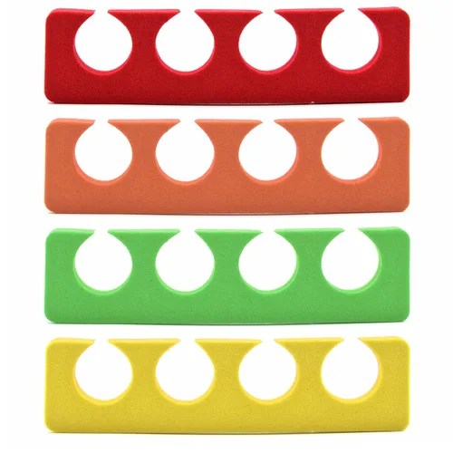 Vista 6 de PrettyClaw Separadores de dedos para pedicura, separadores de dedos de los pies, separadores de uñas de espuma suave para esmalte de uñas, 4