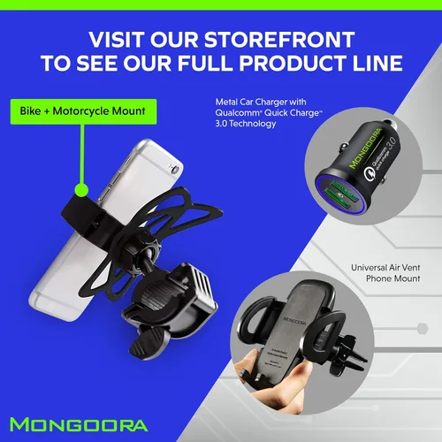 Vista 9 de Soporte para teléfono celular, para bicicleta, para todo tipo de Smartphone: iPhone 7 /7+, 6 /6+, 5s, 5, Samsung Galaxy S7 /S7 Edge, S6, S5, S4