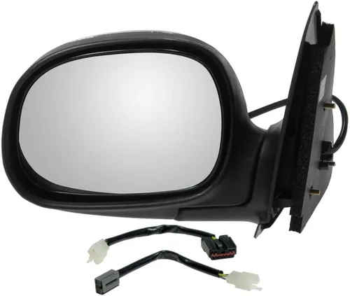 Vista 150 de TRQ Espejo plegable con calefacción eléctrica del lado del conductor con indicador de punto ciego pintura a juego negro liso compatible con Kia