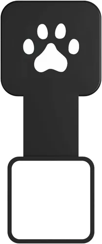 Vista 2 de Cubierta de enganche de remolque de 2 pulgadas con huellas de patas, cubierta de enganche de remolque de remolque, inserción de enchufe, cubierta