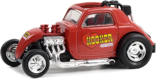 Vista 2 de Greenlight 41160E Topo Fuel Altered Dragster Red Running on Empty Series 16 1/64 Diecast Model Car