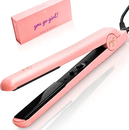 Vista 8 de Herramienta pro estilo PYT cerámica 1.25., Negro Estilizador profesional de iones negativos con calor ajustable para cabello fino a grueso.