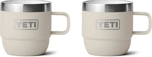 Vista 26 de YETI Rambler - Taza apilable de 6 oz, de acero inoxidable, aislada al vacío para espresso/café, paquete de 2 Verde mar