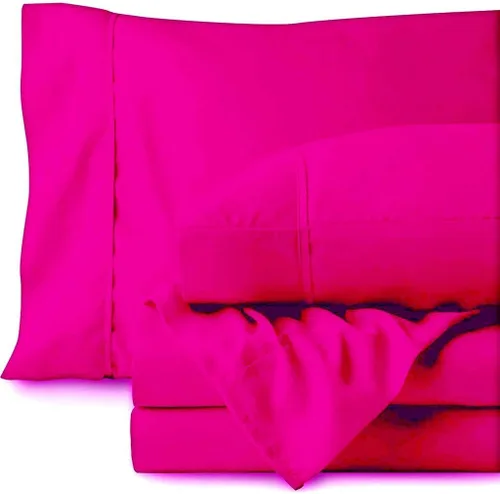 Vista 9 de 500TC Hoja de Super Calidad Ropa De Cama fija 100% algodón egipcio 4pc Set 24" pulgadas bolsillo extra profundo