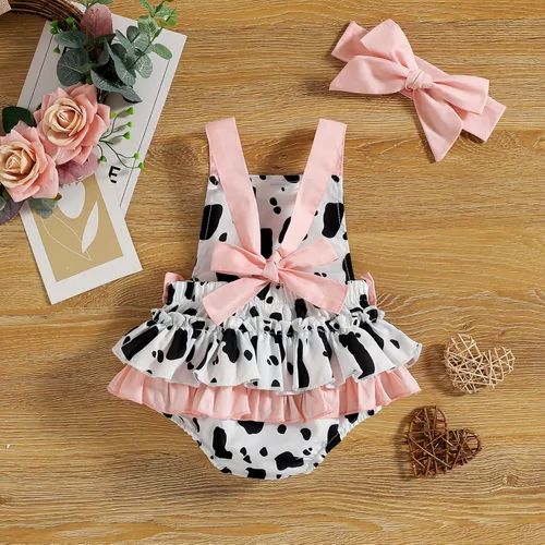 Vista 2 de IMEKIS Conjunto de Ropa de Cumpleaños de Ratón para Bebé Niña 1er 2do Cumpleaños Pelele Romper para Romper Tartas Falda Tutú Conjunto de Lunares