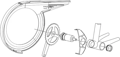 Vista 2 de SKS CHAINBOW Kettenschutz para Stadt-/Trekking-/Touren-Fahrrad