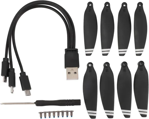 Vista 5 de Hélices de repuesto profesionales de bajo ruido para mini drones de la serie, compatibles con accesorios E88 E58 optimizados