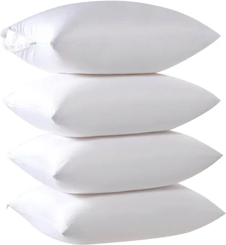 Vista 5 de Paquete de 4 protectores de almohada impermeables a prueba de plumas
