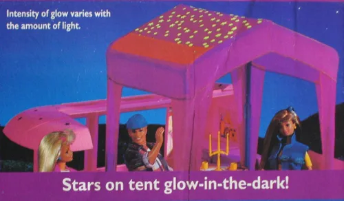 Vista 7 de Barbie STARLIGHT MOTOR HOME Vehículo MOTORHOME Van w TIENDA & TRAIL RIDER "Jeep" (1993)