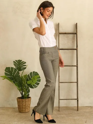 Vista 25 de Design by Olivia Pantalones de oficina de corte holgado para mujer