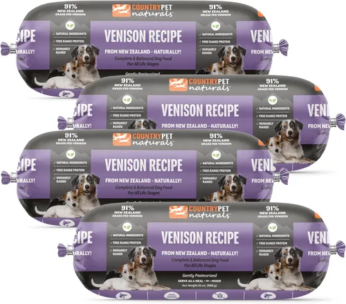 Vista 8 de Receta de carne de res y cordero: rollos de comida congelada prémium para perros de Nueva Zelanda, criados en pastos, de corral, pasteurizados