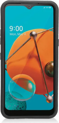 Vista 4 de Para LG K51, LG Reflect (LM-K500) - Funda híbrida con soporte de anillo - RS2 Negro