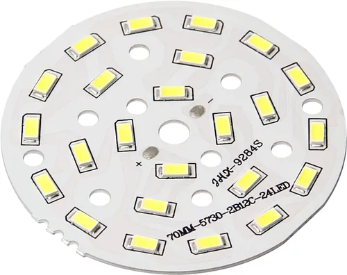 Vista 2 de Othmro Bombilla LED con chip de 2.75 pulgadas de diámetro, luz súper brillante de alta potencia, lámpara de aluminio de 36-42 V 6500 K