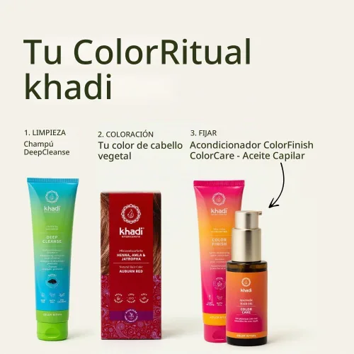 Vista 6 de Khadi - Color de cabello Henna, Amla y Jatropha 3.53 oz