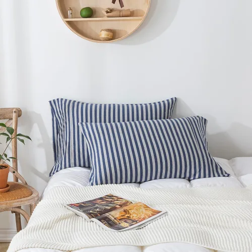 Vista 44 de Household - Juego de 2 fundas de almohada de 100 % algodón de jersey, 20 x 30 pulgadas, peso ligero, cómodas y súper suaves, con cierre de sobre