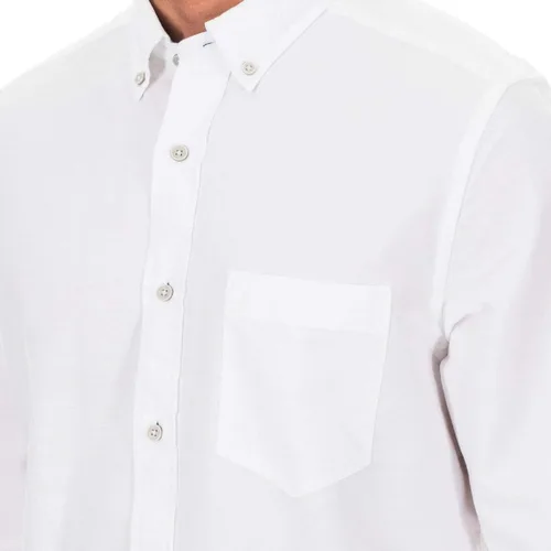 Vista 2 de Nautica Men's Long Sleeve Button Down Solid Oxford Shirt