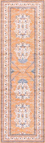 Vista 5 de nuLOOM Sky - Alfombra de pasillo lavable a máquina, 2 pies 6 pulgadas x 8 pies, color óxido, rectangular